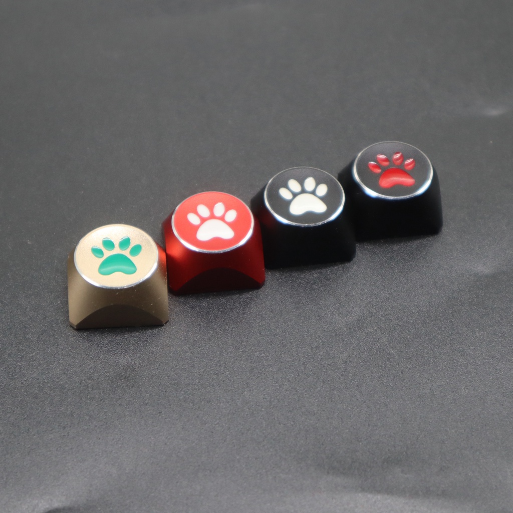 Xda ปุ่มกดคีย์บอร์ด อะลูมิเนียมอัลลอย ลายอุ้งเท้าแมว CNC