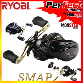 รอกตกปลา รอกหยดน้ำเรียวบิ RYOBI SMAP X BAIT CASTING REEL (มีทั้งหมุนซ้ายและหมุนขวา)