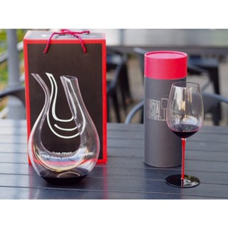 แก้วไวน์แดง Red Wine Glass คริสตัล ใส แชมเปญ มีก้าน ขาทอง โรสโกลด์ แดง