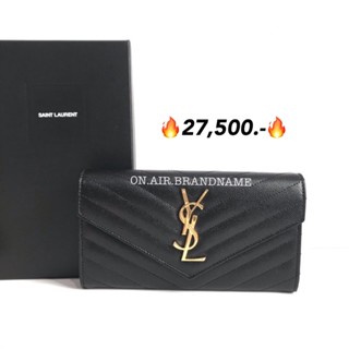 New ysl flap long wallet ใช้ดี สวยมากๆ