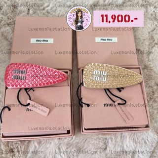 👜: New!! Miu Miu Hair Clip  ‼️ก่อนกดสั่งรบกวนทักมาเช็คสต๊อคก่อนนะคะ‼️