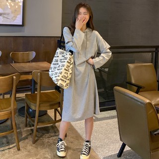 ชุดเดรส Midi Dress แฟชั่น Oversized สําหรับสตรี