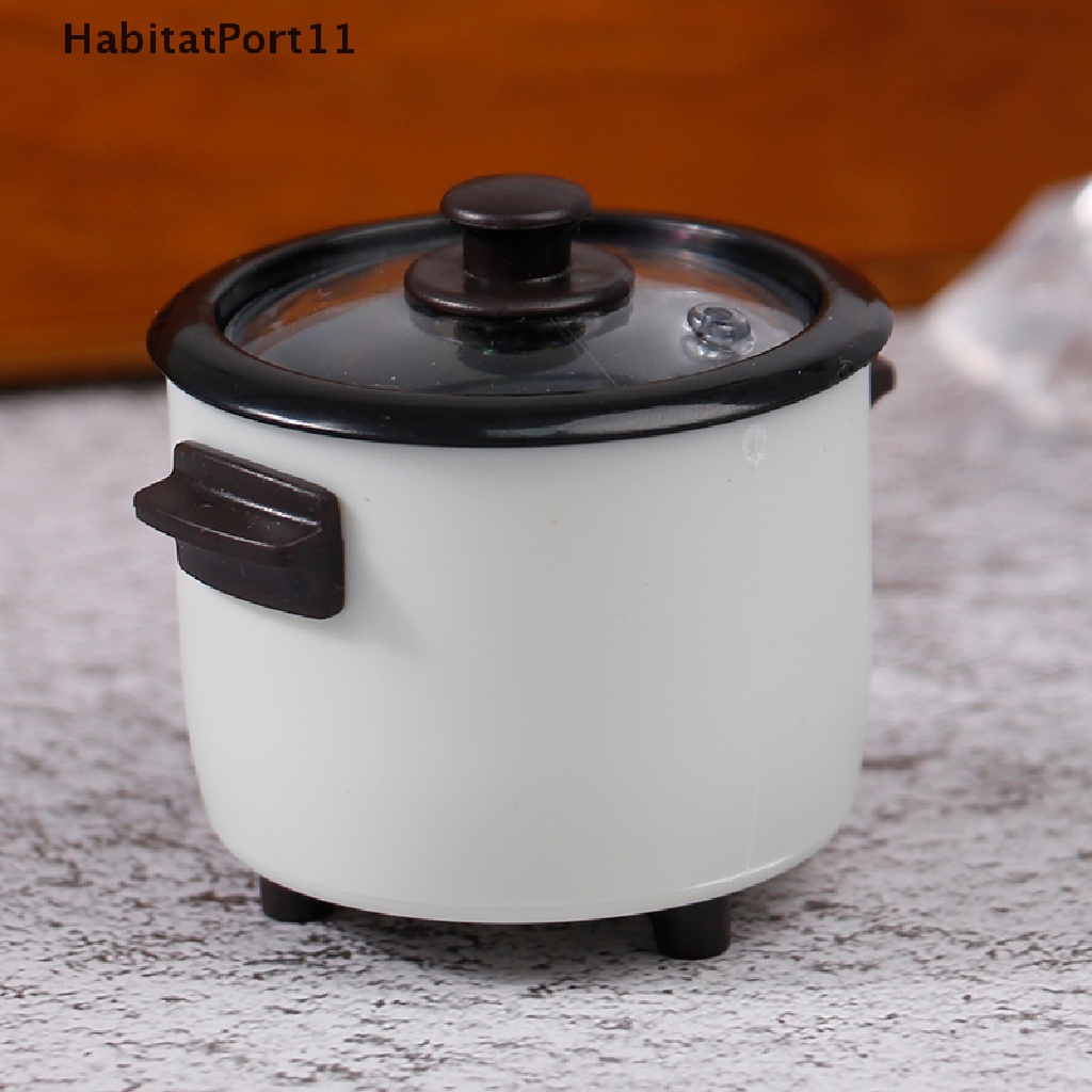 HabitatPort 1:12 Dollhouse kitchen รุ่นไฟฟ้าหม้อหุงข้าวจําลอง th