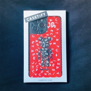 Casetify X Red XX BE@RBRICK เคสโทรศัพท์มือถือ PVC แข็ง ขอบซิลิโคน ปิดด้านหลัง ลาย 3D สําหรับ Apple IPhone 14 Pro Max Plus 7+ 8+ X XS XR 11 12 13 Pro 13Pro Max SE 2020