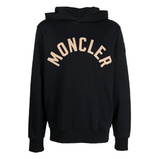 เสื้อกันหนาว มีฮู้ด พิมพ์ลายโลโก้ Moncler Alliance สําหรับผู้ชาย