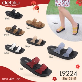 NFshoes ถูกสุด! รองเท้าแตะ หญิง เพื่อสุขภาพ แบบสวม Deblu เดอบลู L9224 น้ำหนักเบา พื้นนุ่ม ใส่สบาย