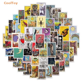 Cooltoy สติกเกอร์ ลายการ์ตูนไพ่ทาโรต์ กันน้ํา สําหรับตกแต่งหมวกกันน็อค สเก็ตบอร์ด DIY 60 ชิ้น