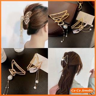 Cocojewelry กิ๊บติดผม ประดับพู่ ขนาดใหญ่ รูปปลาฉลาม