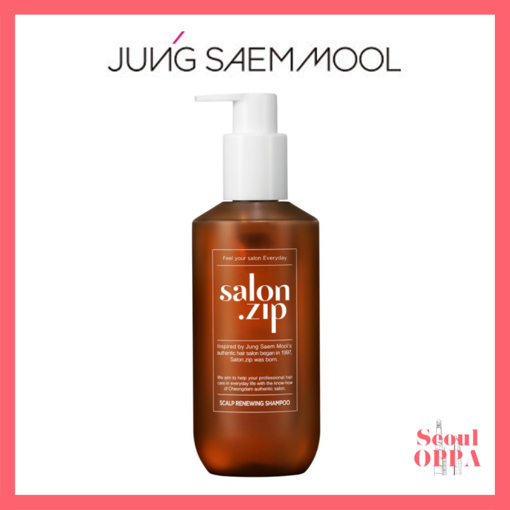 [Jung Saem Mool] Salon.zip Scalp Renewing Shampoo 400ml แชมพูซ่อมแซมหนังศีรษะ ยาสระผม Salon Clinic Anti-Hair Loss Care