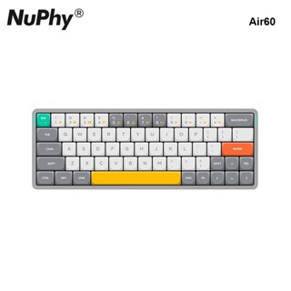 Nuphy Air60 คีย์บอร์ดบลูทูธไร้สาย หลายอุปกรณ์ สําหรับ Win/Mac