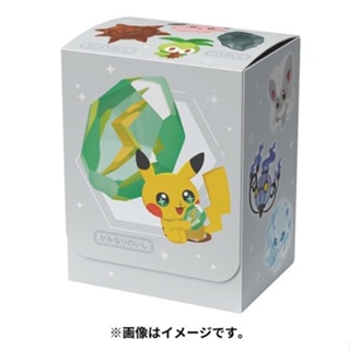 [Pokemon Japan]Deck Box - ลาย SHINKA NO ISHI ลิขสิทธิ์แท้ Pokémon Center กล่องใส่การ์ด, สลีฟ, โปเกมอนเซนเตอร์