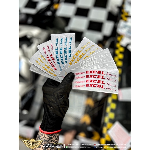 UV Excel Transparent Braces Sticker (Rim Asia) Ricedecal ️