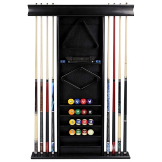 Black Wall Cue Rack