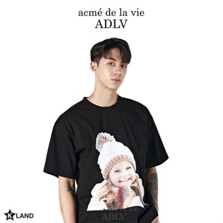 ADLV (acmé de la vie) BABY FACE SHORT SLEEVE T-SHIRT BROWN BEANIE (ADL21TS0061U)