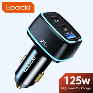 Toocki ที่ชาร์จโทรศัพท์ในรถยนต์ USB Type C 125W QC3.0 PD PPS PD3.0 สําหรับ Huawei