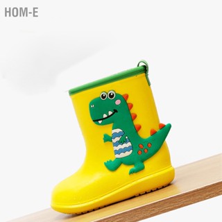 Hom-E Waterproof Rain Boots Cute Cartoon Pattern Soft Bottom EVA Shoes for Children Kids