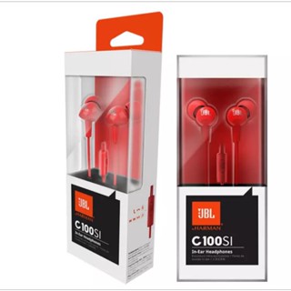 (ของแท้) หูฟัง JBL C100SI พร้อมไมค์ - สีแดง