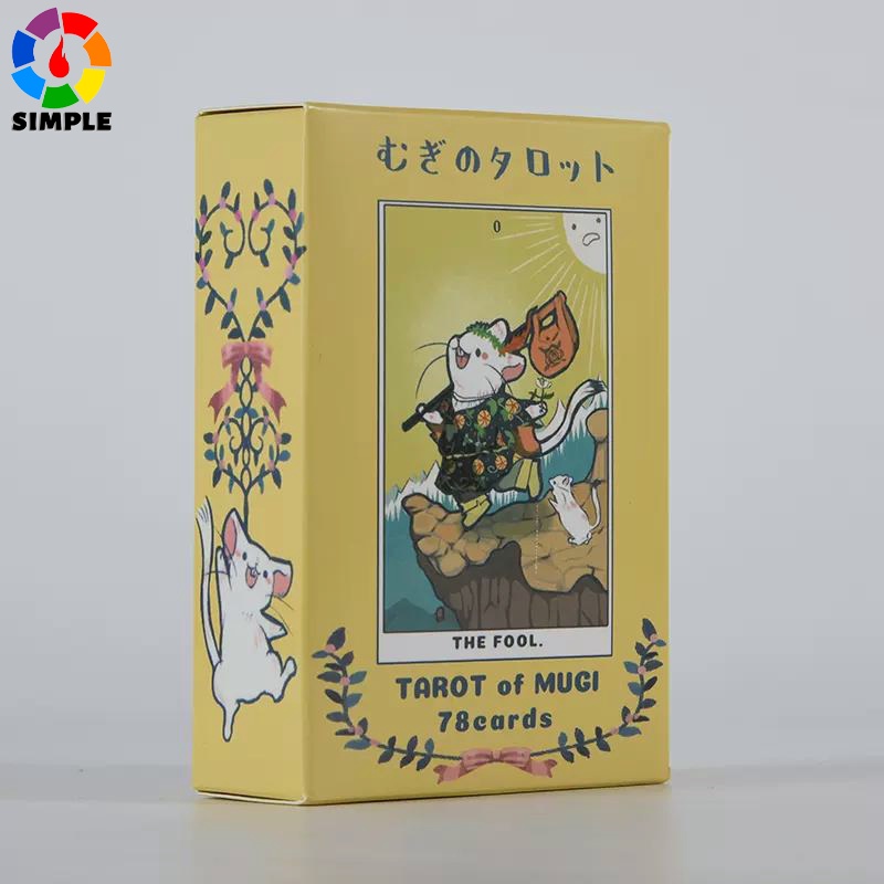 mrdiyshisha Tarot of Mugi, 78 Adorable Tarot Cards, Animal Tarot Deck for Beginners