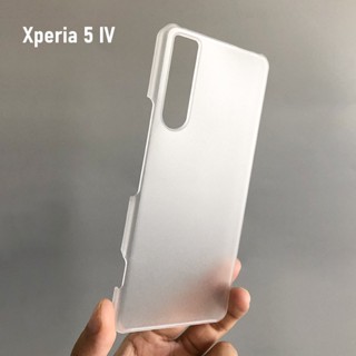 เคสโทรศัพท์มือถือ PC แบบแข็ง บางพิเศษ สีโปร่งใส สําหรับ Sony Xperia 5 10 Mark Iv