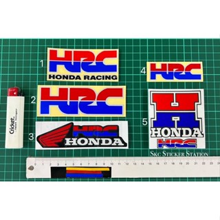 สติกเกอร์สะท้อนแสง ลาย hrc honda hondaracing racing สําหรับตกแต่งรถยนต์