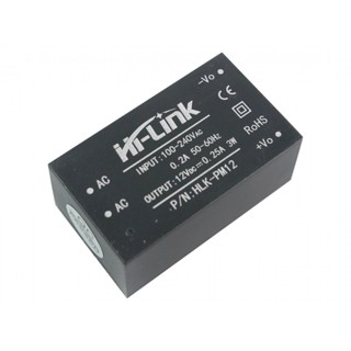 Hi-Link HLK-PM12 AC 100-240V to DC 12V 0.25A Step Down Switching Power Supply กล่องแปลงไฟ 220V เป็น 12V DC