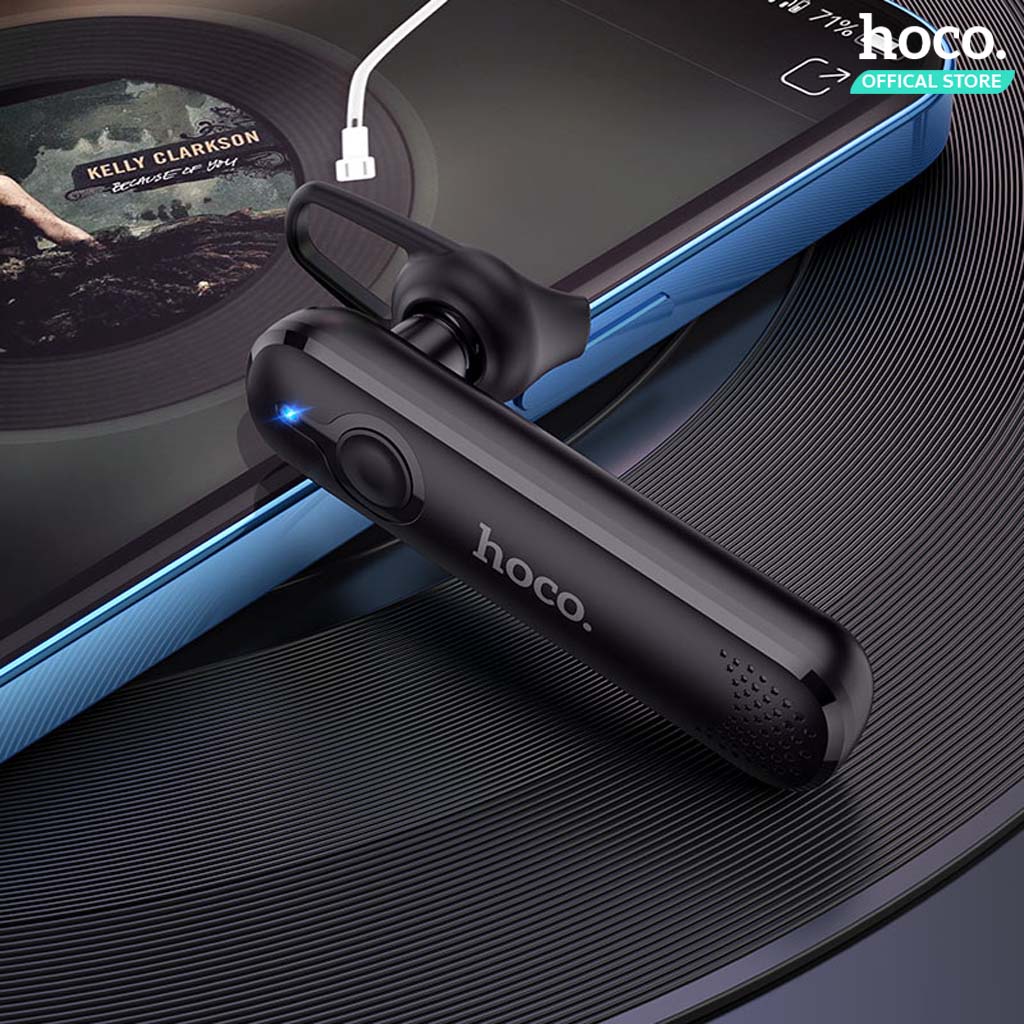 HOCO E63 หูฟังโมโน หูฟังบลูทูธ สมอลทอล์ค BT v5.0 แบตทน คุยสายได้ต่อเนื่อง 6 ชั่วโมง หูฟัง Diamond Bluetooth headset hc3