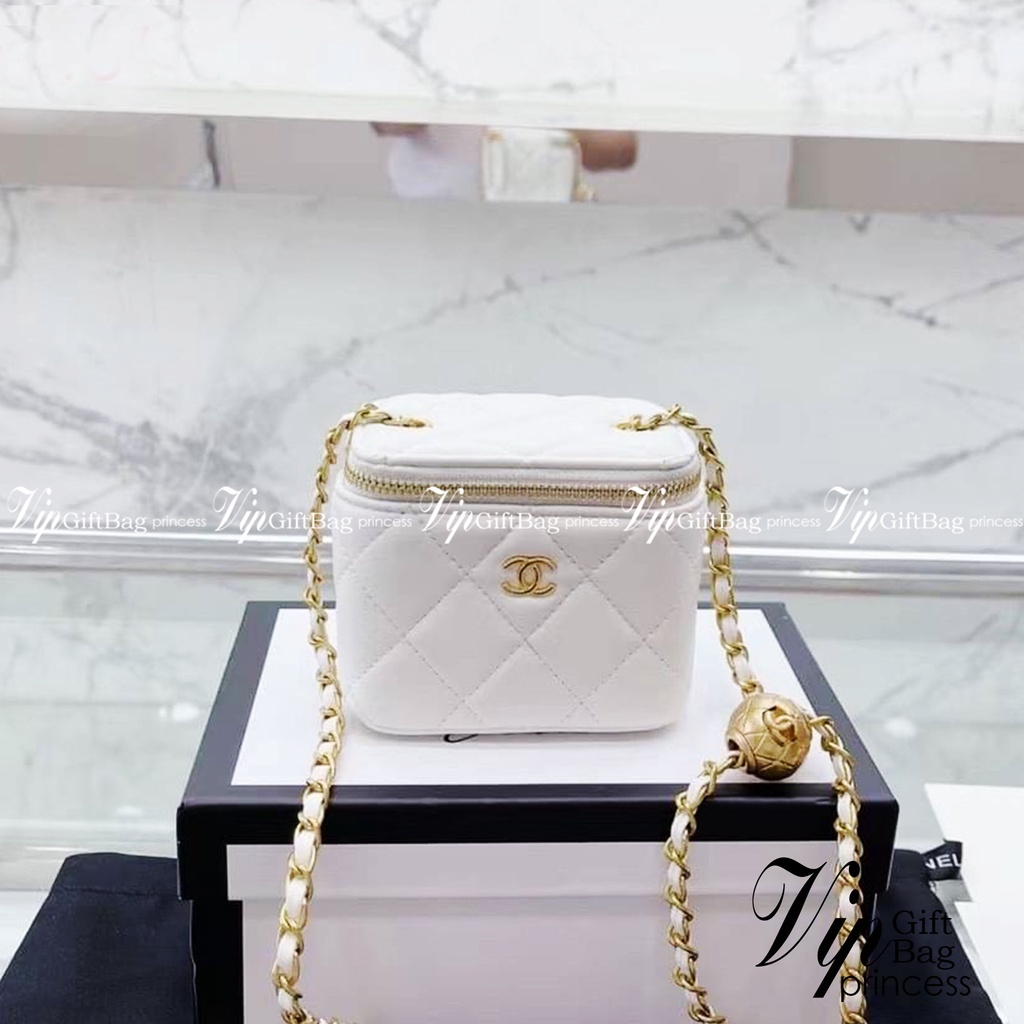 Chanel Pearl Crush Mini Vanity / Chanel Vanity crossbody bag กระเป๋าทรงกล่องใบเล็กน่ารัก งานหนังสวย ตอบโจทย์และครองใจสาว