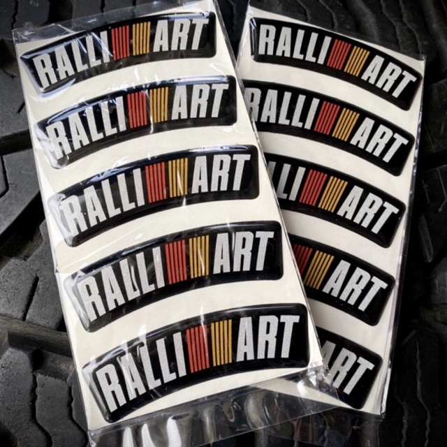 สติ๊กเกอร์เลซิ่นติดล้อ Ralliart 1 ชุดมี 4 ชิ้น ล้อ 16” 17” ลายแมงมุง Ralliart สติ๊กเกอร์ติดล้อแรลลี่อาร์ต