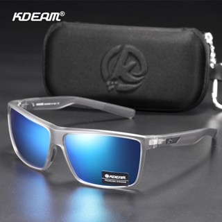 KDEAM แว่นตากันแดด Polarized ป้องกันรังสียูวี 100% ป้องกันรอยขีดข่วน บานพับสปริง และวัดโค้ง สําหรับผู้ชาย