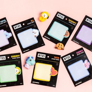 SEOULR | BT21 STICKY NOTE กระดาษโน้ตแบบมีกาว (สินค้าลิขสิทธิ์แท้)