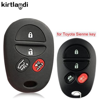 พร้อมส่ง เคสกุญแจรีโมตรถยนต์ ซิลิโคน ใส่สบาย พร้อมพวงกุญแจ สําหรับ Toyota Sienna SE 2020 Sienne XLE 307832