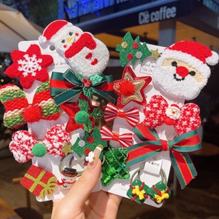 (พร้อมส่ง)กิ๊บติดผมเด็กลายคริสต์มาส