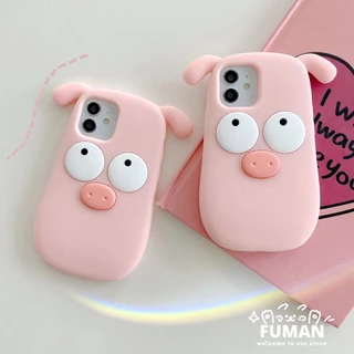 เคสโทรศัพท์มือถือ ซิลิโคน ลายหมูน่ารัก 3D สีชมพู สําหรับ iPhone 14 Plus 14 13 12 11 Pro Max 8 7 6 6s Plus SE 2020 2022