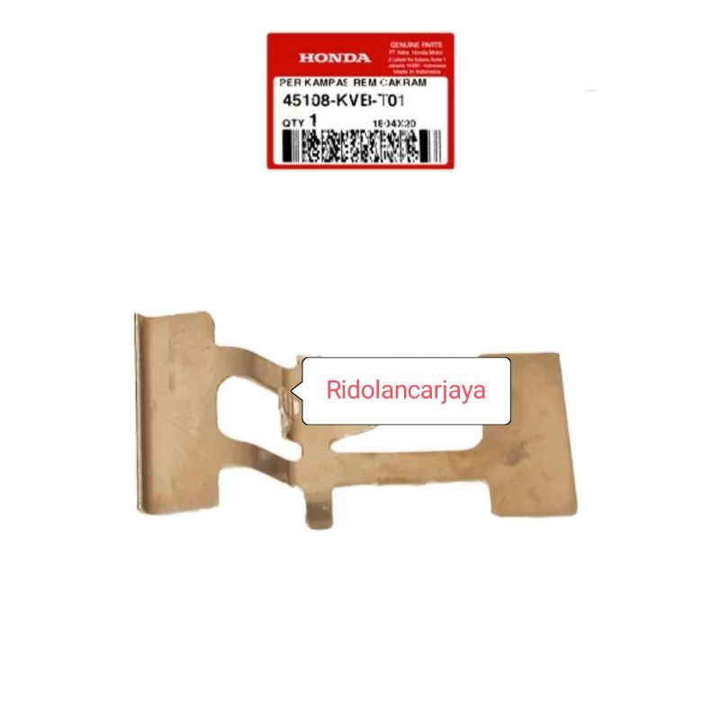 แผ่น SPRING PAD BEAT FI VARIO TECHNO 45108-KVB-T01 ต้นฉบับ HONDA AHM