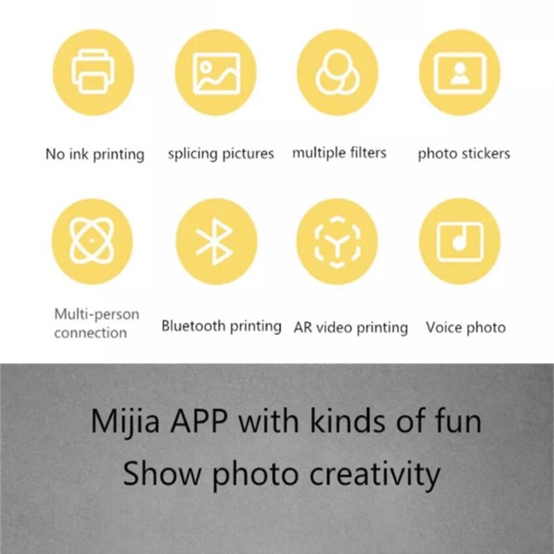 Xiaomi ZINK Pocket Printier กระดาษพิมพ์ภาพถ่ายแบบมีกาวในตัว 10/20/50 แผ่นสําหรับ Xiaomi 3 นิ้ว Mini Pocket Photo Printer