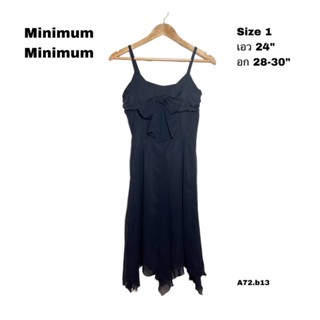 ชุดเดรสซีทรูมีซับซาติน Minimum size XS อก 28-30 เอว 24 ซิปข้างผ้าดี