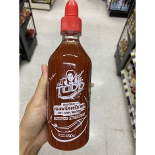 ซอสต๊อด ซอสพริก ศรีราชา ตรา เมดบายต๊อด 450 Ml. Sriracha Chili Sauce ( Made By Todd )