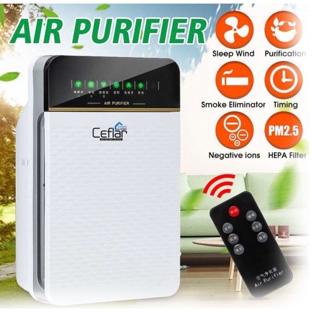 ceflar เครื่องฟอกอากาศ CAP-02 แผ่นกรอง 3 ชั้น กำจัดกลิ่น กรองฝุ่น PM2.5