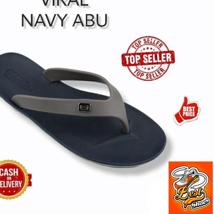 น่าสนใจ ANDO VIRAL - รองเท้าแตะ FLIP-FLIP ของผู้ชายผู้ใหญ่ - รองเท้าแตะ ANDO-ANDO ดั้งเดิม