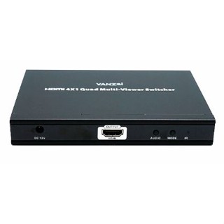 VANZEL HD 4X1 QUAD MULTIVIEWER SWITCHER รุ่น LH-401QB