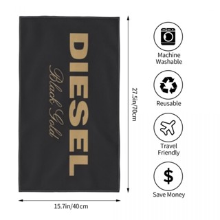 Diesel (2) ผ้าขนหนู ทรงสี่เหลี่ยม ดูดซับน้ํา 70x40 ซม. สําหรับเล่นกีฬา โยคะ ฟิตเนส วิ่ง กลางแจ้ง