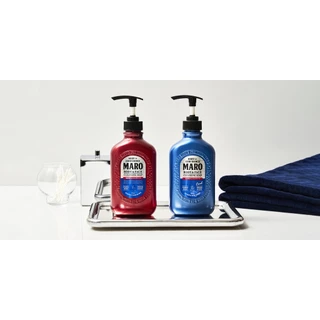[แพ็ค 3] Maro Body & face Cleansing Soap cool 400ml.สบู่ 2in1 ชำระผิวกายและล้างหน้า สูตรเย็น กลิ่น Herb Citrus ลดความมัน