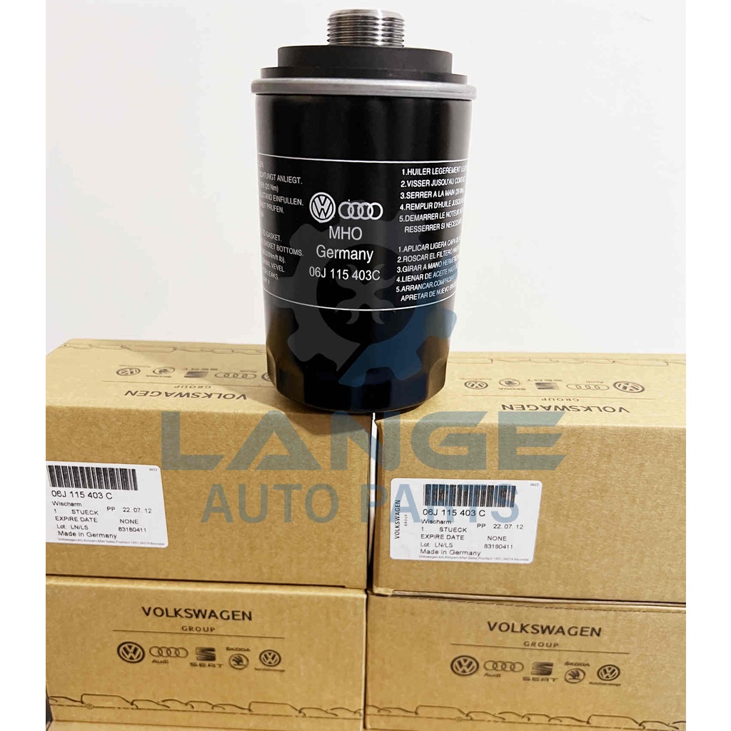 VW AUDI SKODA PASSAT GOLF Scirocco TIGUAN AUDI A3 A4 A5 Q3 Q5 กรองน้ำมันเครื่องโฟล์คสวาเก้น OCTAVIA SUPERB 06J115403