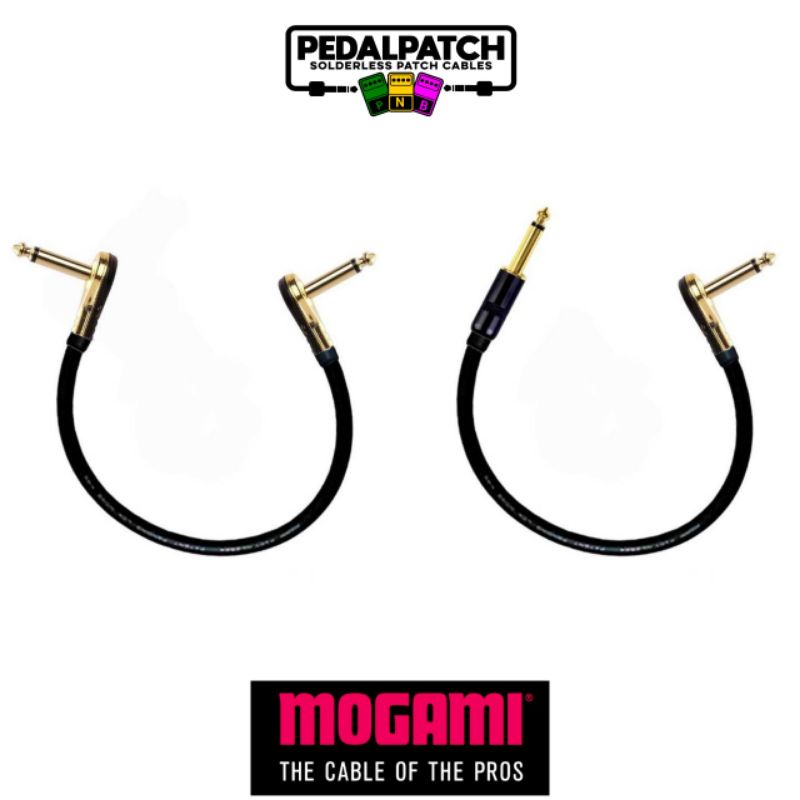 สายพ่วงเอฟเฟค PEDAL PATCH CABLE  รุ่น PANCAKE PLUG (GOLD)  ใช้สายสัญญาณเสียง MOGAMI 2319 เลือกหัวเเล