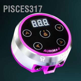 Pisces317 Tattoo Power Supply Aluminum LED Display Screen Lightweight Machine Battery for Liner Shader EU 2A