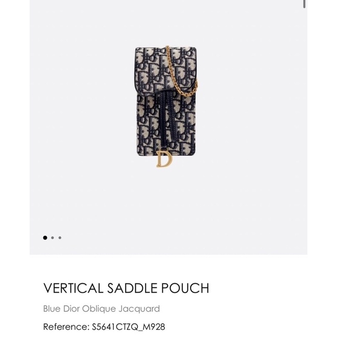 🔥พร้อมส่ง New Dior Vertical Saddle pouch (Ori)
