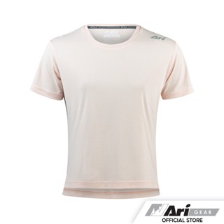 ARI WOMENS ACTIVE CHILL TEE - BABY PINK/SILVER/BABY PINK เสื้อวิ่งผู้หญิง อาริ แอ็คทีฟชิลล์  สีชมพู