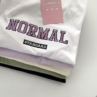 เสื้อยืดโอเวอร์ไซด์ ผ้าคอตตอน งานปัก normal