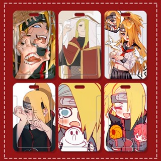 กระเป๋าใส่บัตรประจําตัว ลายการ์ตูนนารูโตะ Deidara DIY สําหรับนักเรียน โรงเรียน