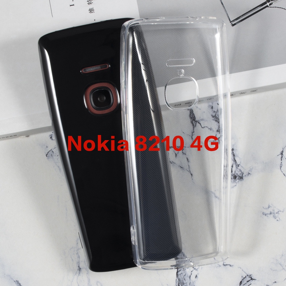 Nokia 8210 4G เคสสีดํา ใส นิ่ม TPU ซิลิโคน ป้องกันเต็มรูปแบบ